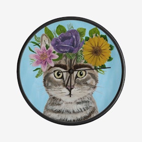 Frida Kahlo Cat Clock